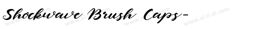 Shockwave Brush Caps字体转换